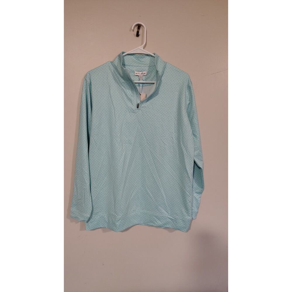 Peter Millar Crown Sport Pina Skullada 1/4 Zip Golf Pullover Long Sleeve YouthXL
